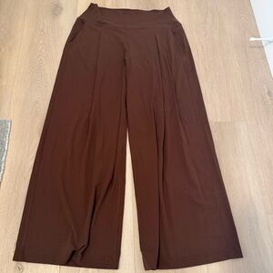 lululemon athletica Wide Leg Pants in Chocolate Brown